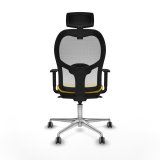 Kontorstol med hovedgrde Jorquera Piqueras y Crespo 1D086G2 Gul #5