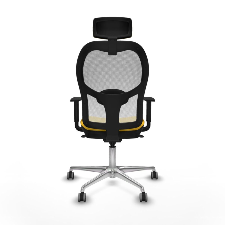 Kontorstol med hovedgrde Jorquera Piqueras y Crespo 1D086G2 Gul #5