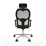 Kontorstol med hovedgrde Jorquera Piqueras y Crespo 1D086N2 Gul #5