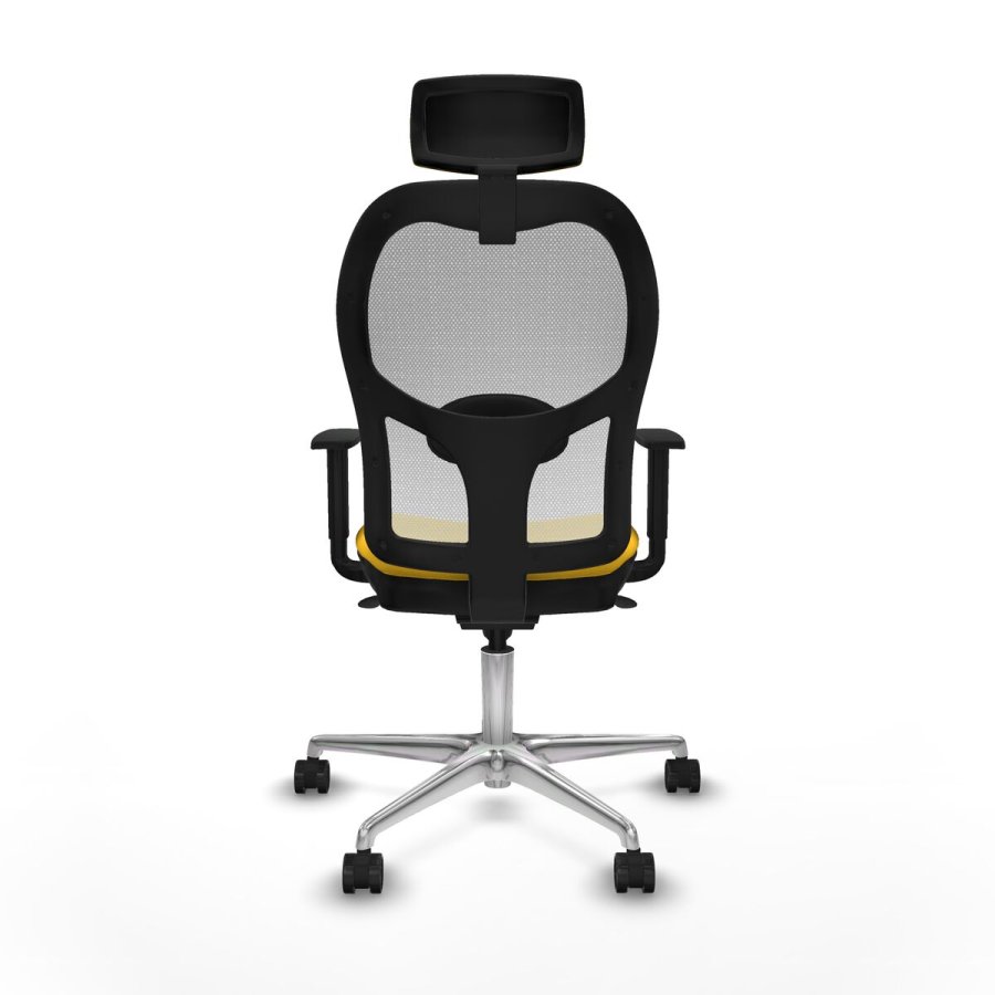 Kontorstol med hovedgrde Jorquera Piqueras y Crespo 1D086N2 Gul #5