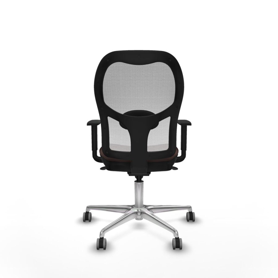 Kontorstol Piqueras y Crespo 1D086G0 Hvid Mrkebrun #4