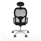 Kontorstol med hovedgrde Jorquera Piqueras y Crespo 1D086N1 Hvid Mrkebrun #5