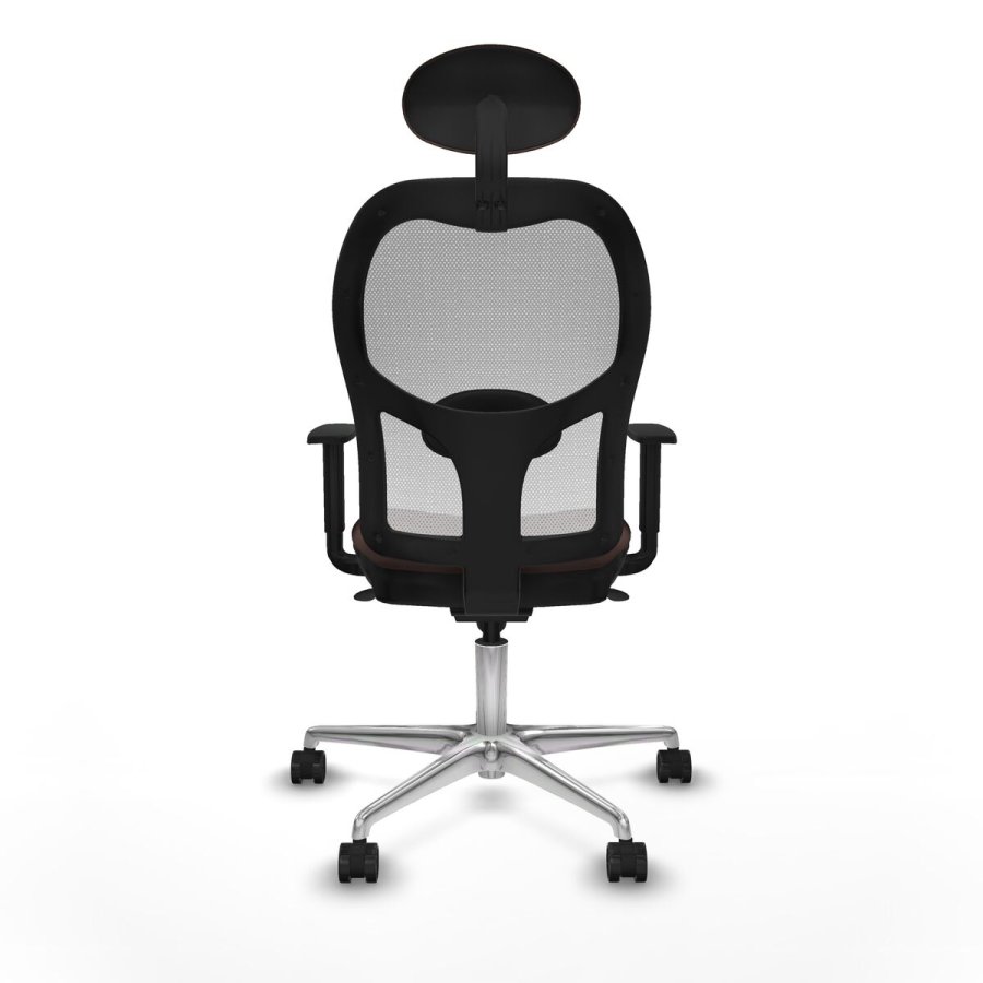 Kontorstol med hovedgrde Jorquera Piqueras y Crespo 1D086N1 Hvid Mrkebrun #5