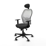 Kontorstol med hovedgrde Jorquera Piqueras y Crespo 1D036G1 Mrkegr #2