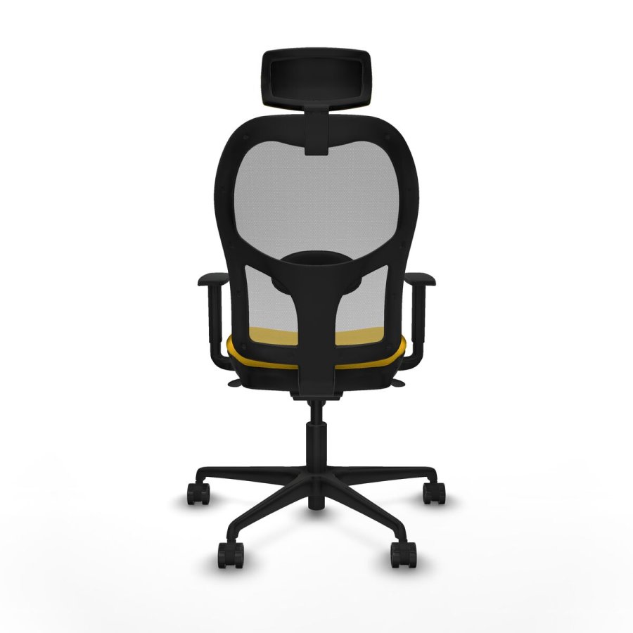 Kontorstol med hovedg�rde Piqueras y Crespo 1D036N2 Gul #2