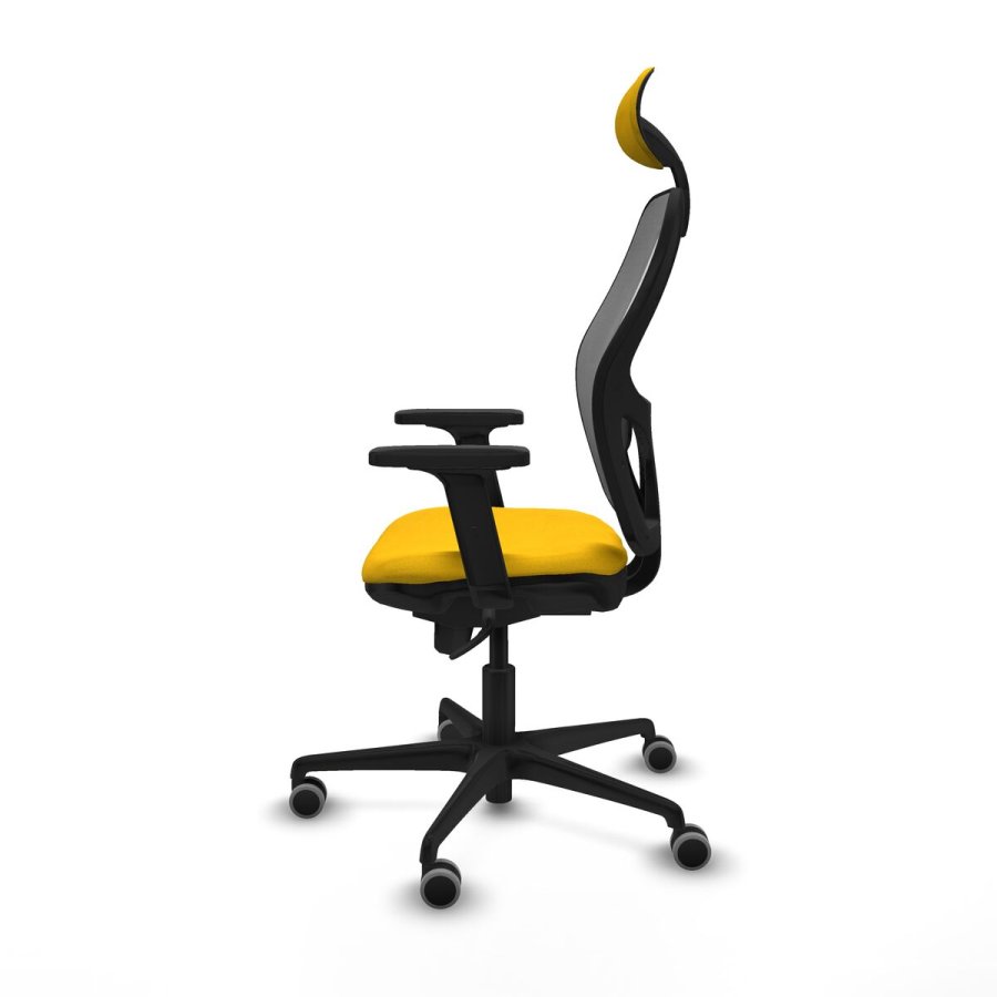 Kontorstol med hovedg�rde Piqueras y Crespo 2D036G1 Gul #3