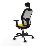 Kontorstol med hovedg�rde Piqueras y Crespo 2D036N1 Gul #4