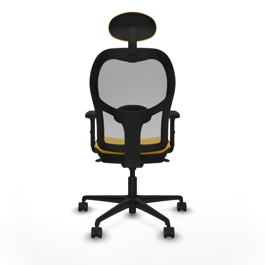 Kontorstol med hovedg�rde Piqueras y Crespo 2D036N1 Gul #5