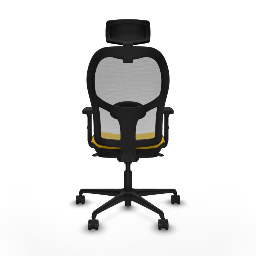 Kontorstol med hovedg�rde Piqueras y Crespo 2D036N2 Gul #5