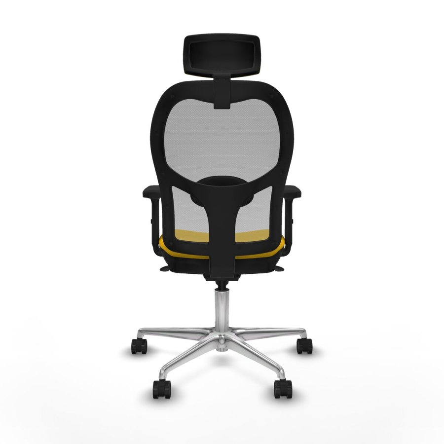 Kontorstol med hovedg�rde Piqueras y Crespo 2D086N2 Gul #5