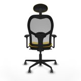 Kontorstol med hovedg�rde Piqueras y Crespo 3D036G1 Gul #5