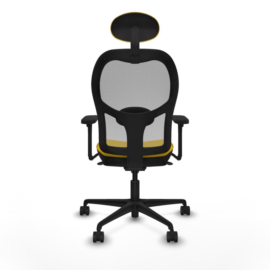 Kontorstol med hovedg�rde Piqueras y Crespo 3D036N1 Gul #5