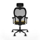 Kontorstol med hovedg�rde Piqueras y Crespo 3D036N2 Gul #5