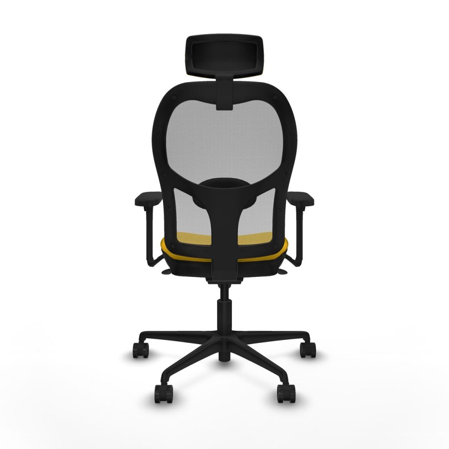 Kontorstol med hovedg�rde Piqueras y Crespo 3D036N2 Gul #5