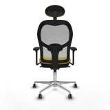 Kontorstol med hovedg�rde Piqueras y Crespo 3D086G1 Gul #5