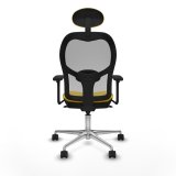 Kontorstol med hovedg�rde Piqueras y Crespo 3D086N1 Gul #5