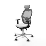 Kontorstol med hovedg�rde Piqueras y Crespo 1D086G2 Hvid #2