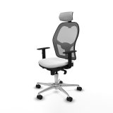 Kontorstol med hovedg�rde Piqueras y Crespo 1D086N2 Hvid #2