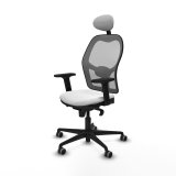 Kontorstol med hovedg�rde Piqueras y Crespo 2D036G1 Hvid #2