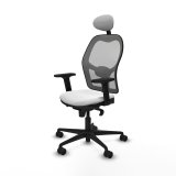 Kontorstol med hovedg�rde Piqueras y Crespo 2D036N1 Hvid #2