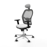 Kontorstol med hovedg�rde Piqueras y Crespo 2D086G1 Hvid #2