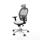 Kontorstol med hovedg�rde Piqueras y Crespo 2D086G2 Hvid #2