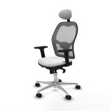 Kontorstol med hovedg�rde Piqueras y Crespo 2D086N1 Hvid #2