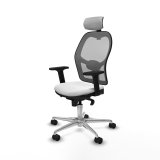 Kontorstol med hovedg�rde Piqueras y Crespo 2D086N2 Hvid #2