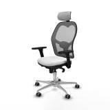 Kontorstol med hovedg�rde Piqueras y Crespo 3D086G2 Hvid #2