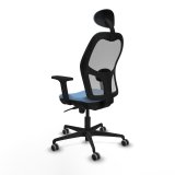 Kontorstol med hovedg�rde Piqueras y Crespo 2D036G1 Himmelbl� #4