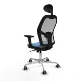 Kontorstol med hovedg�rde Piqueras y Crespo 2D086G1 Himmelbl� #4