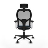 Kontorstol med hovedg�rde Piqueras y Crespo 3D036N2 Himmelbl� #5