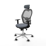 Kontorstol med hovedg�rde Piqueras y Crespo 1D086G2 Gr� #2