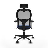 Kontorstol med hovedg�rde Piqueras y Crespo 3D036N2 Bl� #5