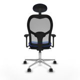 Kontorstol med hovedg�rde Piqueras y Crespo 3D086N1 Bl� #5