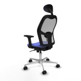 Kontorstol med hovedg�rde Piqueras y Crespo 2D086N1 Lysebl� #4