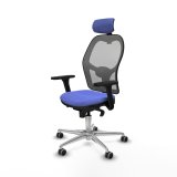 Kontorstol med hovedg�rde Jorquera Piqueras y Crespo 3D086G2 Lysebl� #2