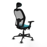 Kontorstol med hovedg�rde Jorquera Piqueras y Crespo 3D036G1 Turkisbl� #6