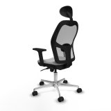 Kontorstol med hovedg�rde Jorquera Piqueras y Crespo 2D086N1 Lysegr� #4