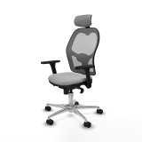 Kontorstol med hovedg�rde Jorquera Piqueras y Crespo 3D086N2 Lysegr� #2