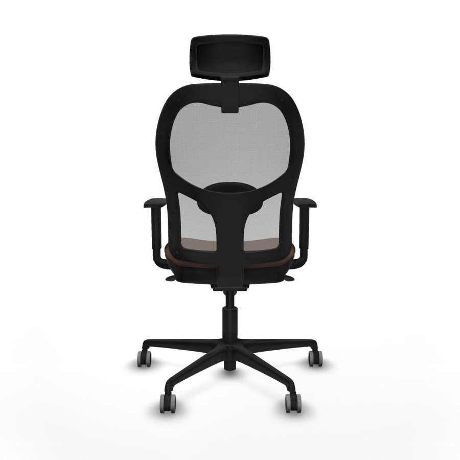 Kontorstol med hovedg�rde Piqueras y Crespo 1D036G2 Gr� M�rkebrun #5