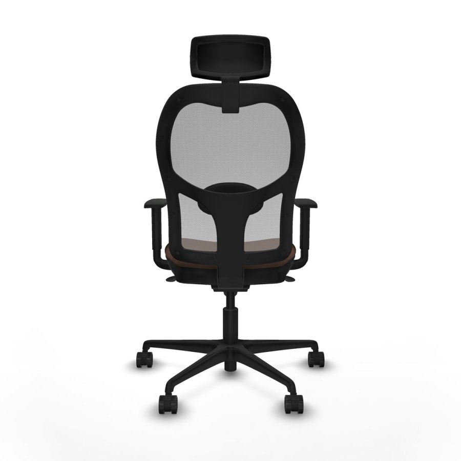 Kontorstol med hovedg�rde Piqueras y Crespo 1D036N2 Gr� M�rkebrun #5