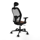 Kontorstol med hovedg�rde Piqueras y Crespo 2D036N1 Gr� M�rkebrun #6