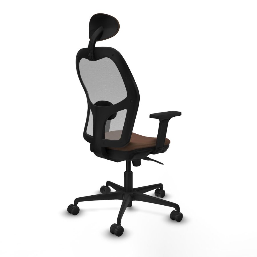 Kontorstol med hovedg�rde Piqueras y Crespo 2D036N1 Gr� M�rkebrun #6