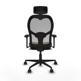 Kontorstol med hovedg�rde Piqueras y Crespo 3D036N2 Gr� M�rkebrun #5