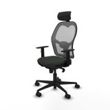 Kontorstol med hovedg�rde Piqueras y Crespo 1D036N2 Sort #2