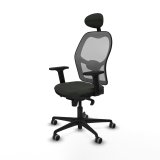 Kontorstol med hovedg�rde Piqueras y Crespo 2D036G1 Sort #2