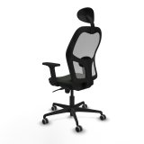 Kontorstol med hovedg�rde Piqueras y Crespo 2D036G1 Sort #4