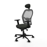 Kontorstol med hovedg�rde Piqueras y Crespo 2D036N1 Sort #2