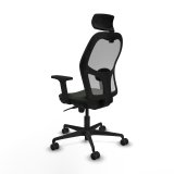 Kontorstol med hovedg�rde Piqueras y Crespo 2D036N2 Sort #4